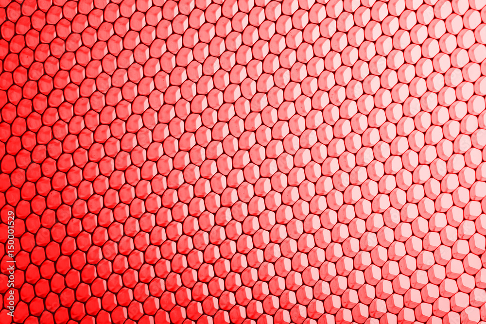 Wall mural abstract texture honeycomb. metallic net background or texture. metal mesh. full frame colourful ill