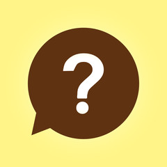 Question mark sign icon. Help symbol. FAQ sign. Flat design style. 