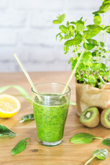 Fresh cocktail with fruits