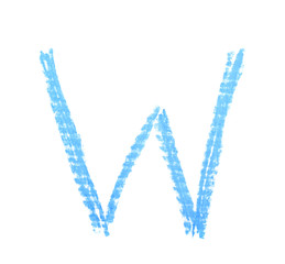 Single hand drawn letter isolated