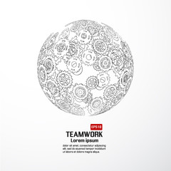 Teamwork graphic vector design