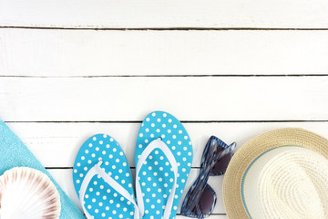 Summer accessories Background./ Summer accessories Background. 