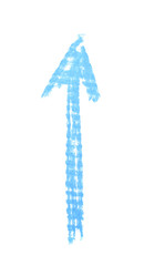 Hand drawn arrow symbol isolated