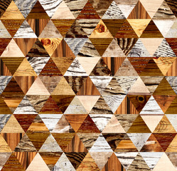 Square background with wooden patterns