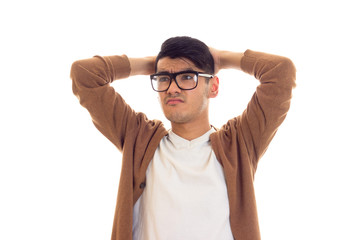 Fototapeta premium Young man in glasses 