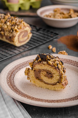 Chocolate creamy roulade
