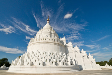 Hsinbyume Myatheindan Pagoda the Taj Mahal of Myanmar. 