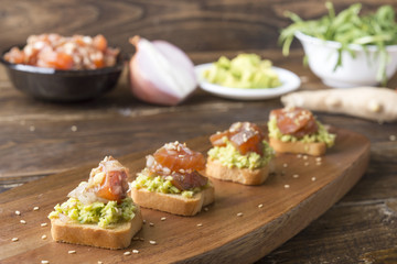 Tartar Salmon with avocado