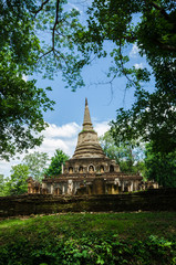 Sukothai historical park, Unesco world heritage. Chang Rop Temple ,Thailand