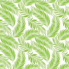 Motif tropical sans couture avec des feuilles de palmier pour la conception de tissus ou d& 39 autres utilisations.
