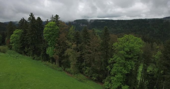 Over trees at Biaufond