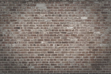 brickwork. Vintage brick matte - Weathered texture of stained old dark brown and red brick wall background, grungy rusty blocks of stone - Old rustic grunge industrial pattern architectural - Vintage 