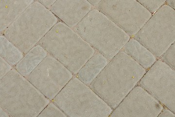 Texture of tiles on the ground with visible seams