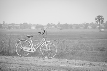 Bicycle by the road