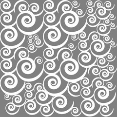 Abstract shape isolated on grey background