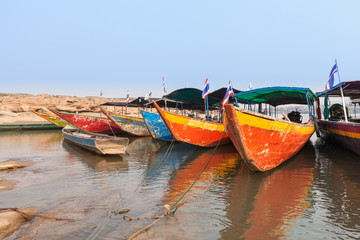 Obraz premium Local Taxi boats in Thailand