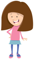 cute girl cartoon character