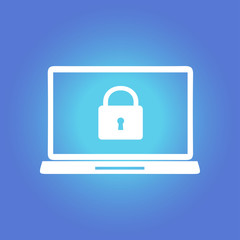 Internet security concept  icon. Identification and protection symbol.