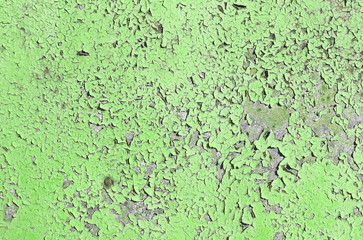 Surface of old shabby painted wall
