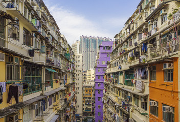 Naklejka premium Downtown of Hong Kong