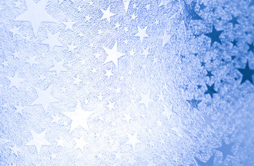 Blue sparkeling background with stars