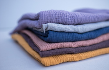 Different colors of Fabric for Sewing, Musselin