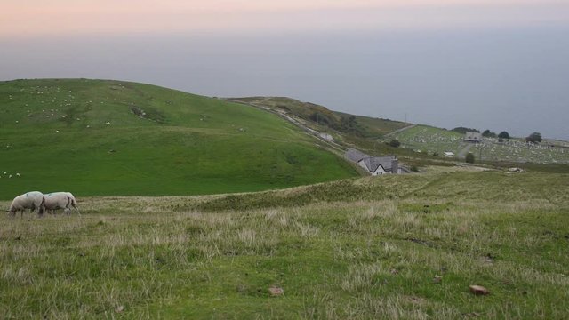 Sunset from Great Orme's Head coastline