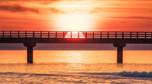 Sonnenuntergang anm meer