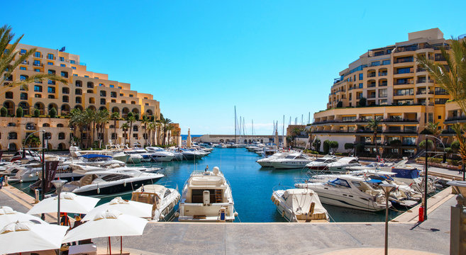 Portomaso bay, St.Julian's, Malta, EU