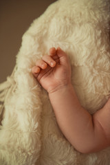 Hand of the child. Baby's hand