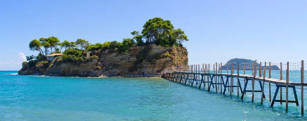 Tissu par mètre Île Cameo island with famous beach, Zakynthos, Greece