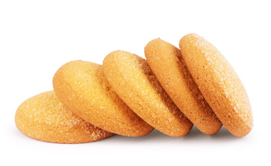 Oatmeal cookies  on white background