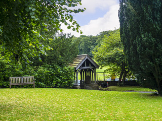 St Christophers Church in Pott Shrigley which 
is in Cheshire East, England. It contains 19...