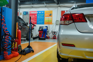 Fototapeta premium car repair shop