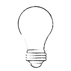 blurred silhouette image light bulb off icon vector illustration