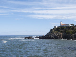 Fototapeta na wymiar Cudillero's lighthouse
