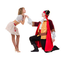 Couple ready to party on Halloween