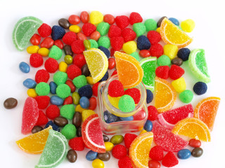 Close-up of colorful candy