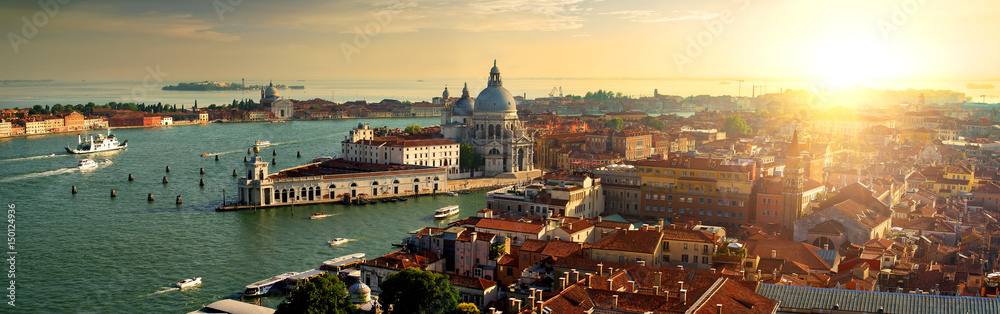 Wall mural Top view of Venice