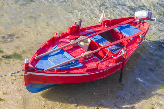 Red dorna boat