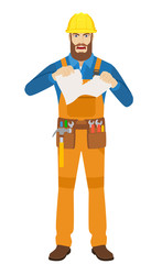 Angry Worker tearing paper