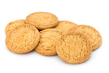 Cookies nuts on the  isolated on white background.