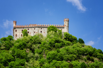 Fototapeta na wymiar Castle of Montaldo Dora, in Canavese (Piedmont, Italy)