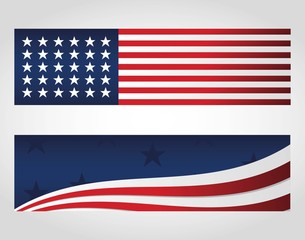 usa country flag icon over white background. colorful design. vector illustration