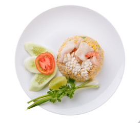 Fried rice with seafood