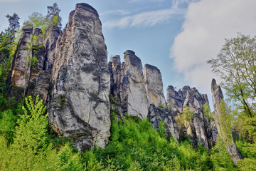 sandstone rocks in czech republic