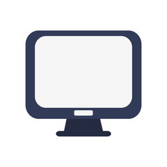 computer monitor icon image vector illustration design 