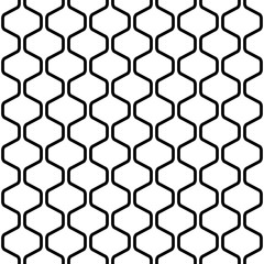 Vector seamless pattern. Modern stylish texture. Monochrome geometric pattern with figured tiles