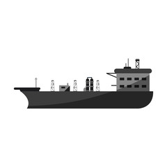 Obraz premium ship oil industry related icon image vector illustration design 