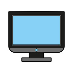 computer monitor icon image vector illustration design 